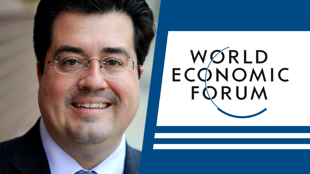 Dr. J.D. LaRock image with World Economic Forum Logo