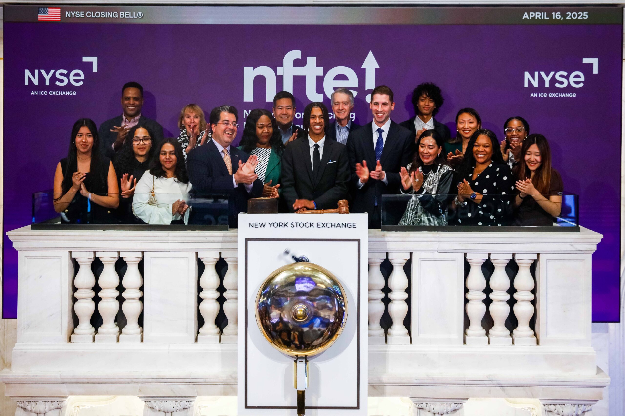 A Historic Moment for NFTE at the NYSE Closing Bell